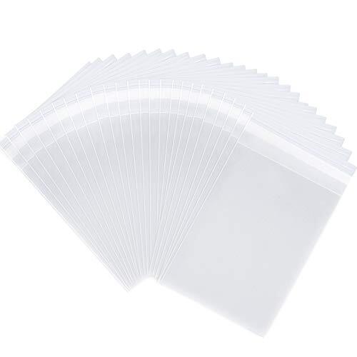4” X 6” 1000 Clear Resealable Cellophane Cello Bags Self Seal – Fits 4X6