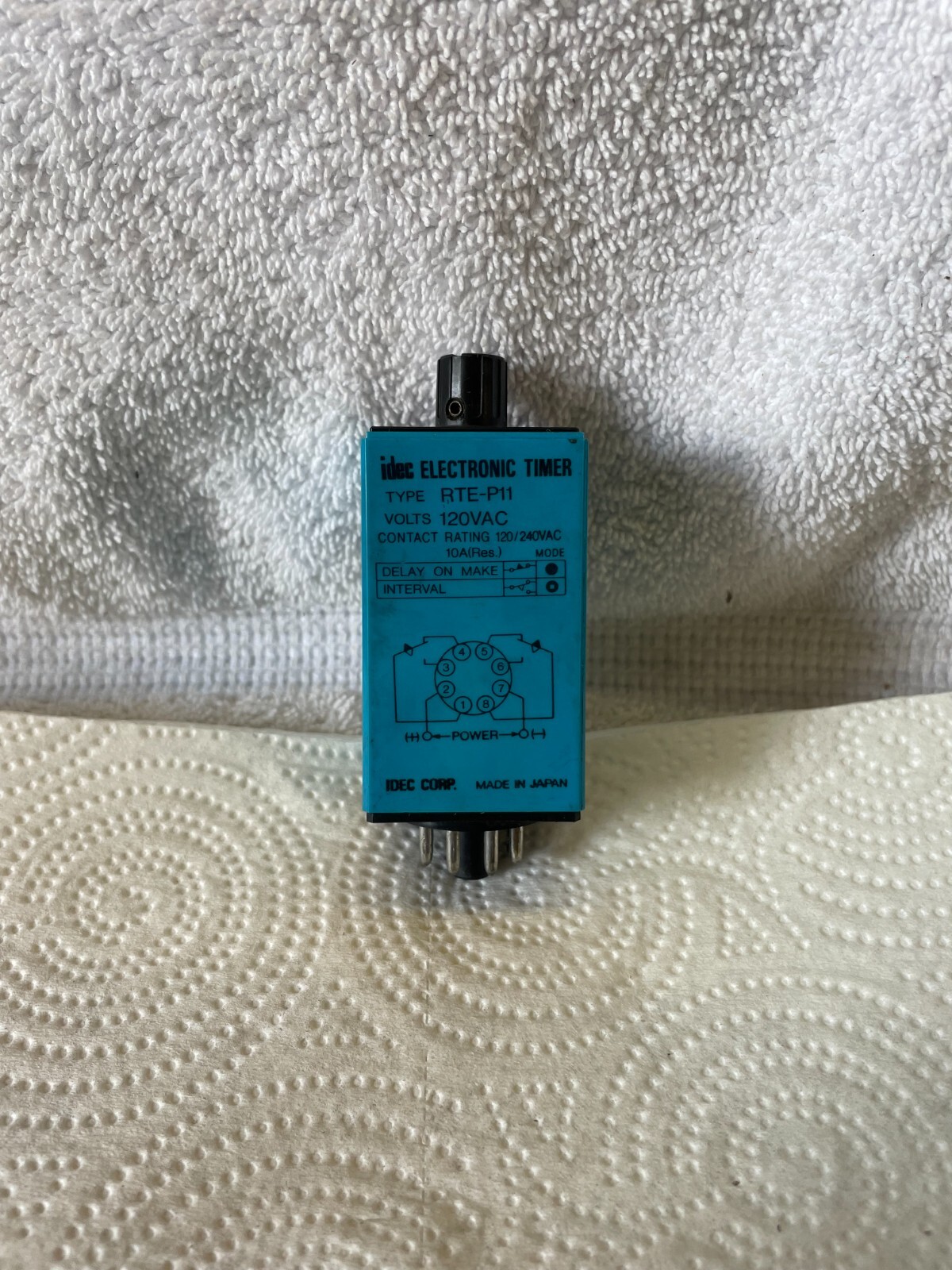 IDEC Electronic Timer Type RTE-P11 Volts 120VAC