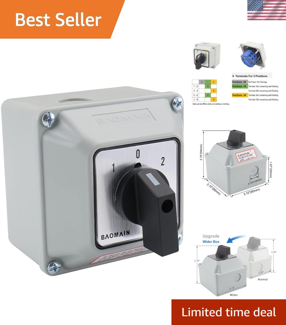 Universal Rotary Changeover Switch –W with Wider Master Switch Exterior Box …