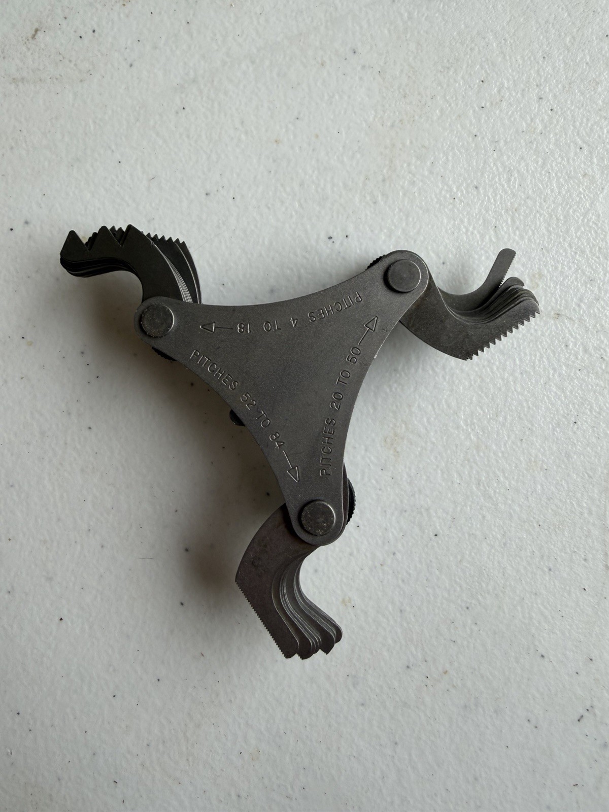 PEC Tools Screw Pitch Gage 4 to 84 Pitches 5651 Metal USA