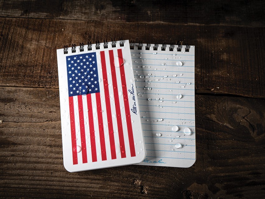 Rite in the Rain Top Spiral Notebook 3″ x 5″ American Flag All Weather