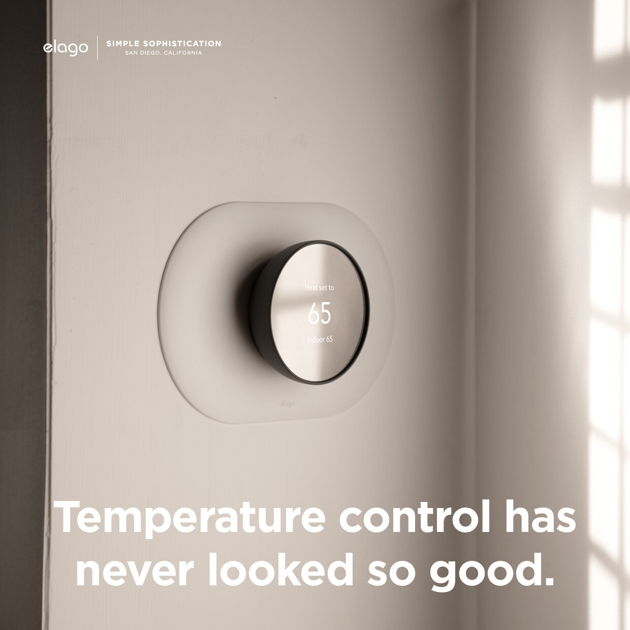 Google Nest Wall Plate Cover for Google Nest Thermostat 2020 – elago® [White]