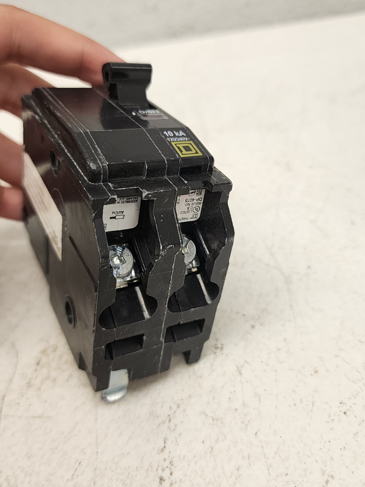 (7) Square D QO230 2-Pole 30 Amp 120/240V Plug-In Breaker Yellow D Trip Window