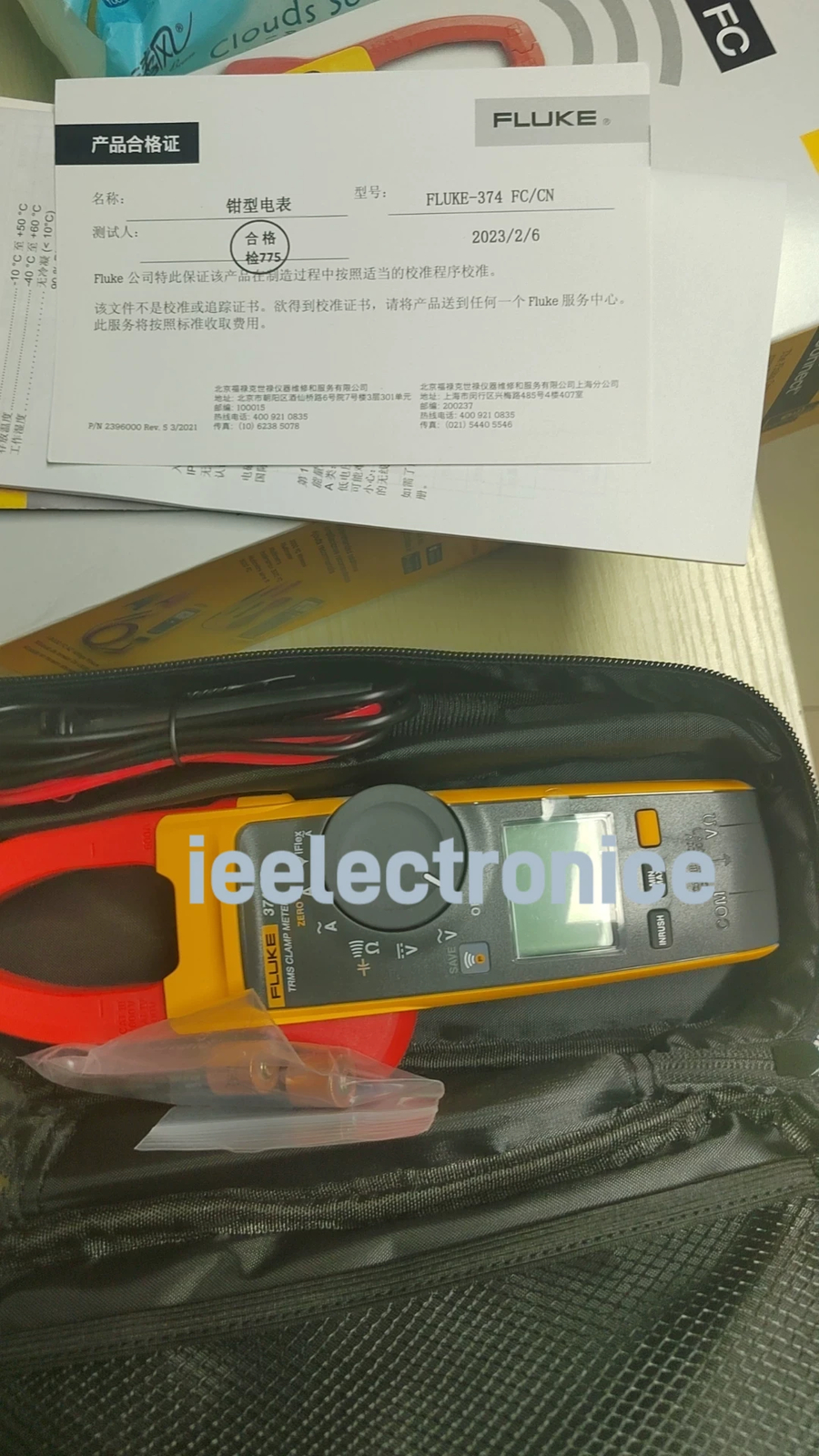 Fluke 374 FC 600A AC/DC TRMS Wireless Clamp Meter New…
