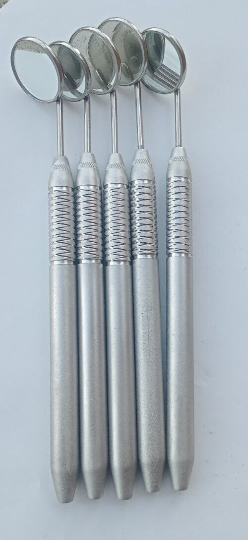 Dental Mouth Mirror #5 Unique Hollow Handle Dental Instruments Dentist 10 PCS