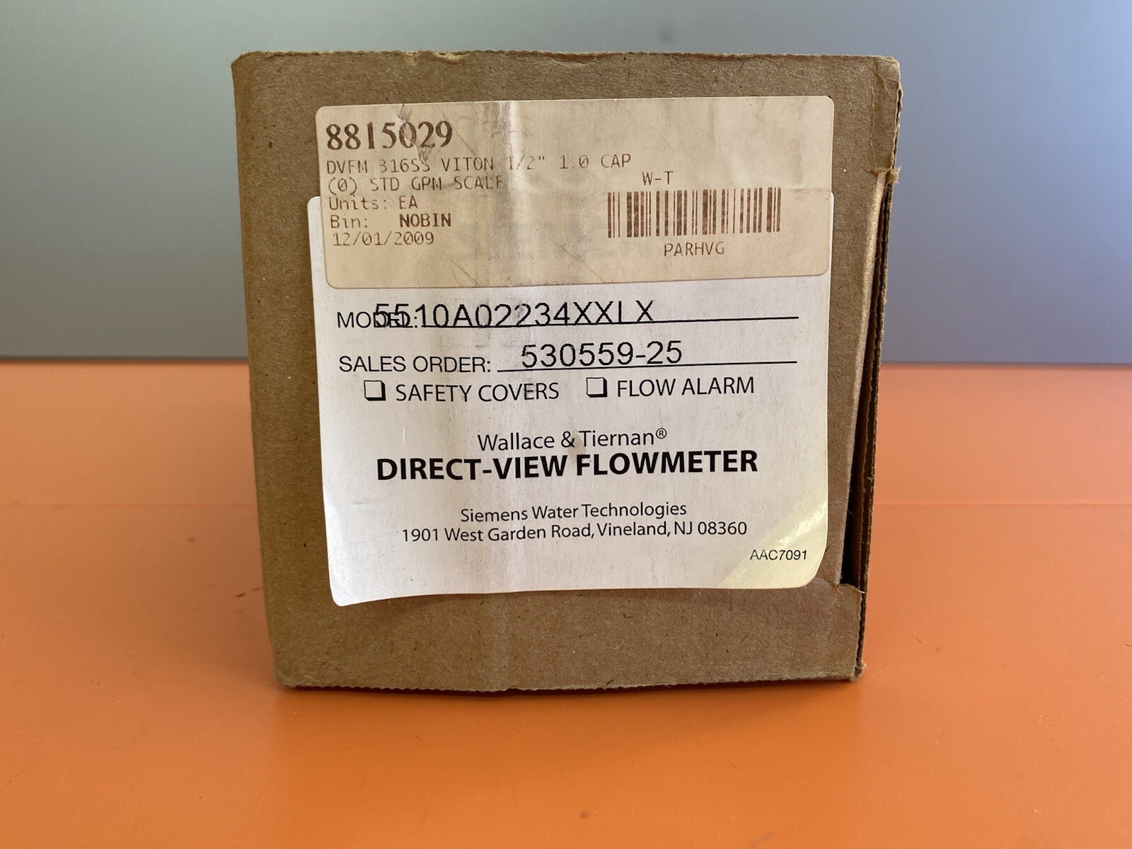 Wallace&Tiernan 5510A02234XXLX Direct-View Flowmeter 0-100 Percent 1/2”