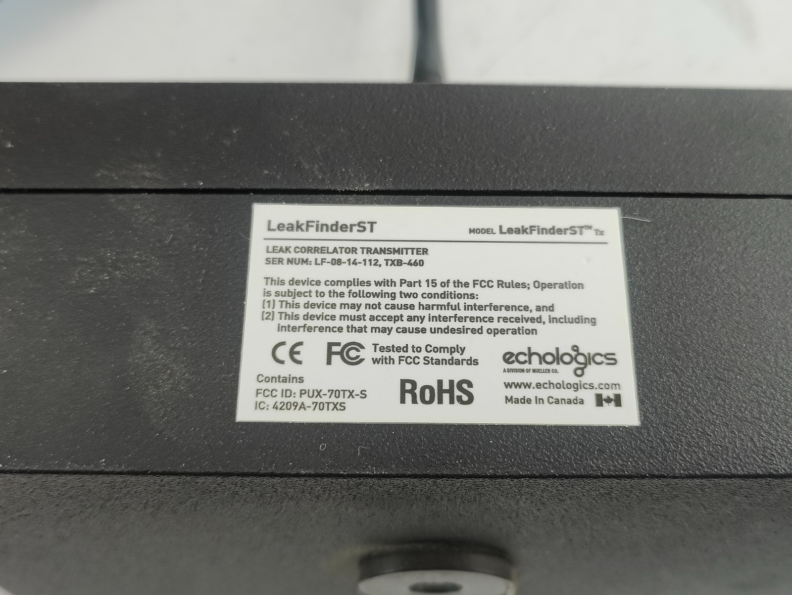 Echologics LeakFinder-ST Correlator Advanced Acoustic Leak Detection System