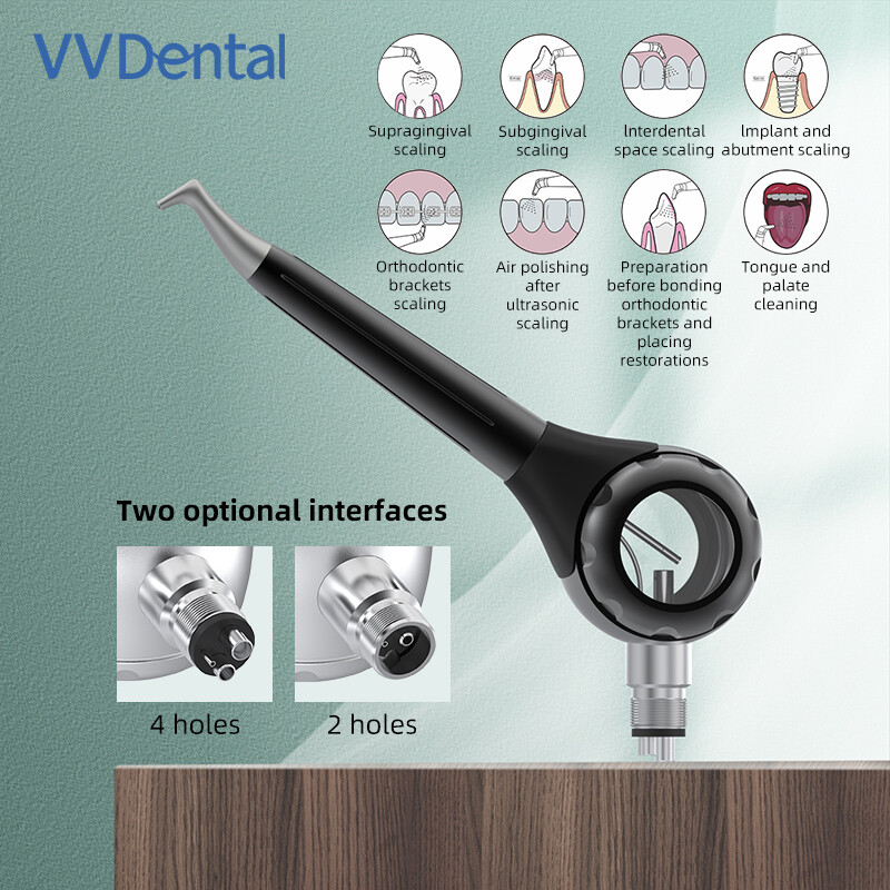 2/4 Holes Dental Air Flow Teeth Polishing Polisher Handpiece Hygiene Prophy Jet
