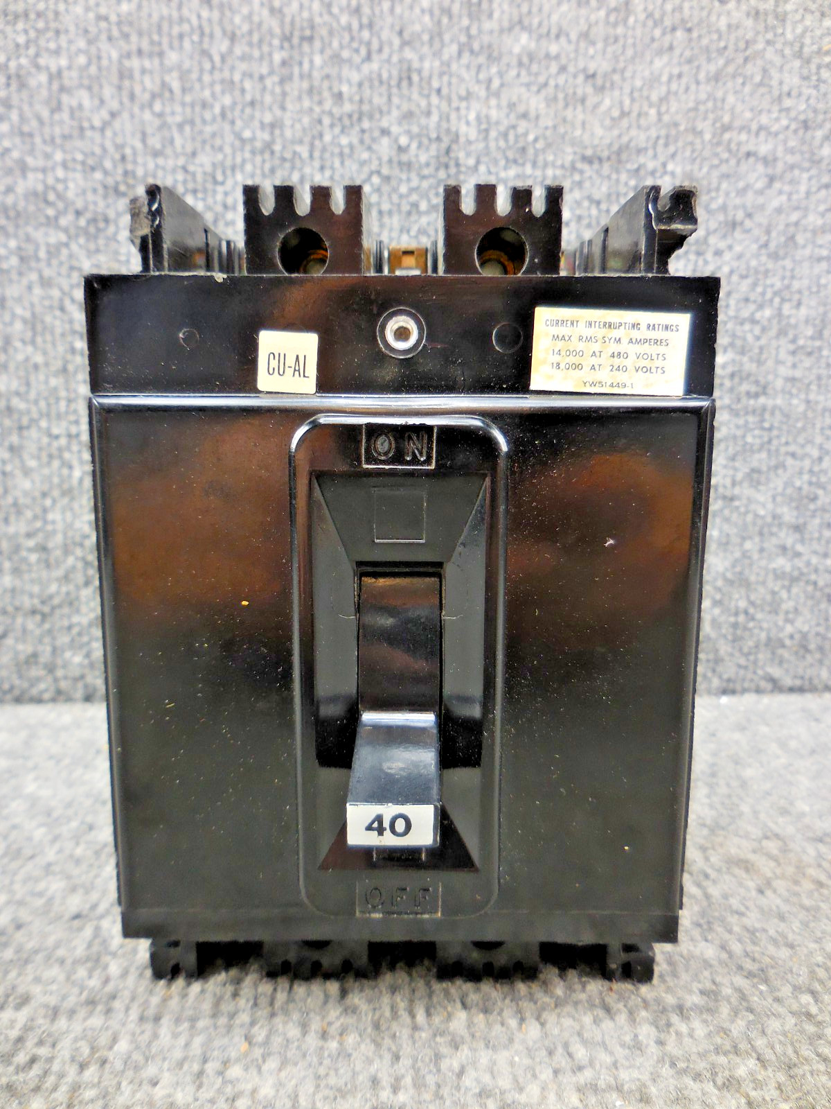 FPE Federal Pacific Electric NEF431040-50C Circuit Breaker 40 amp 3 Pole