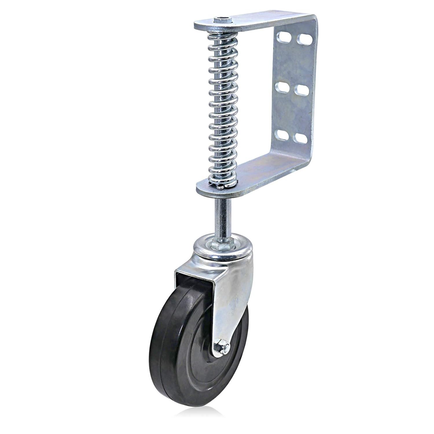 250Lb 5-Inch Heavy Duty Gate Caster – Durable Powder-Coated Steel & Rubber Wheel