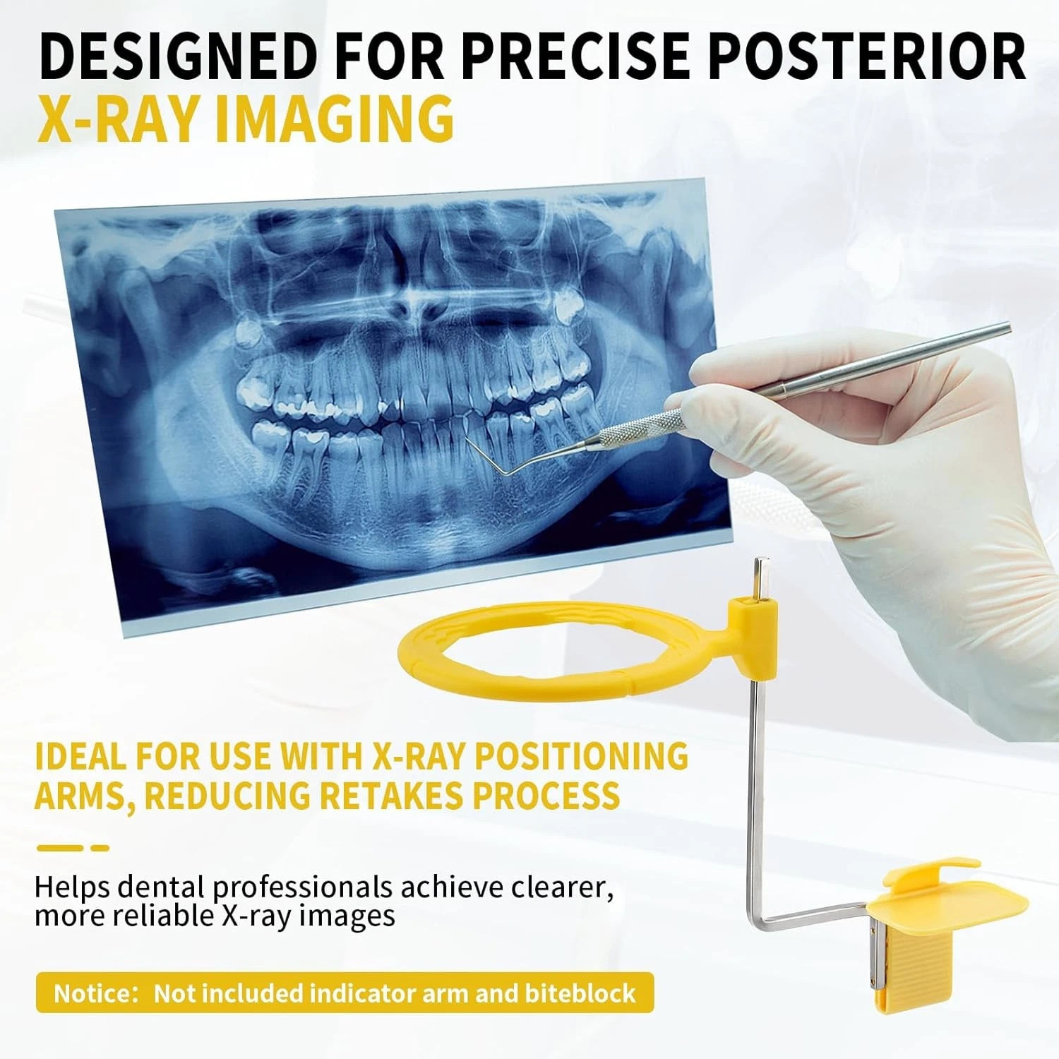 5 Set Dental Sensor Holder Dental XRay Positioning Aiming Ring Bitewing/Anterior
