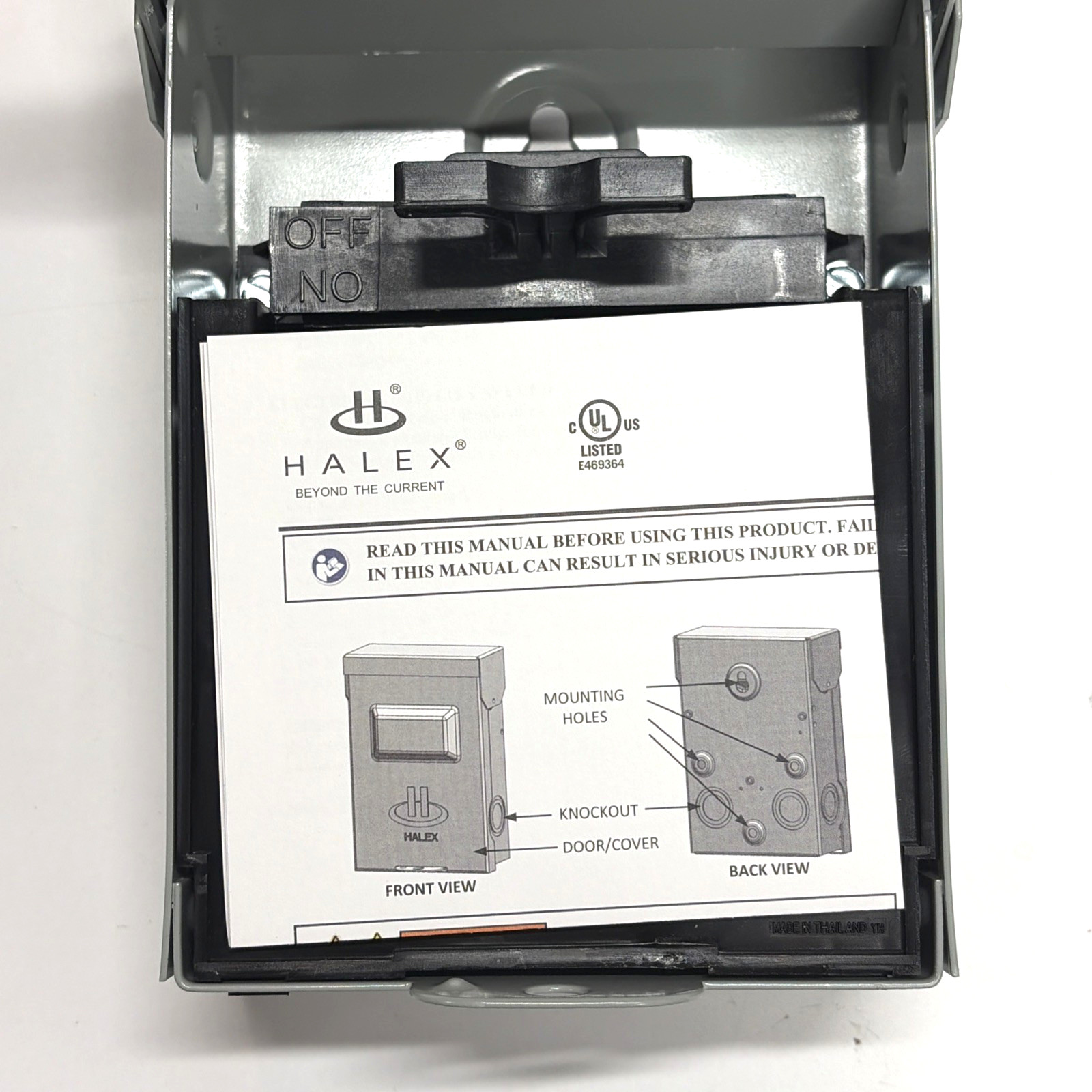 HALEX HNF60R 60-AMP Non-Fuse Air Conditioner Disconnect