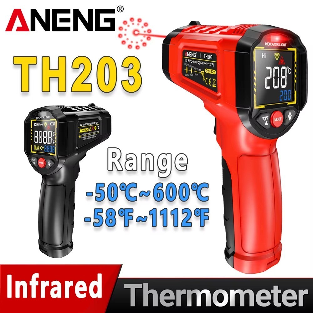 Infrared Laser Thermometer Gun No-Contact Digital Temperature Measurement Tester