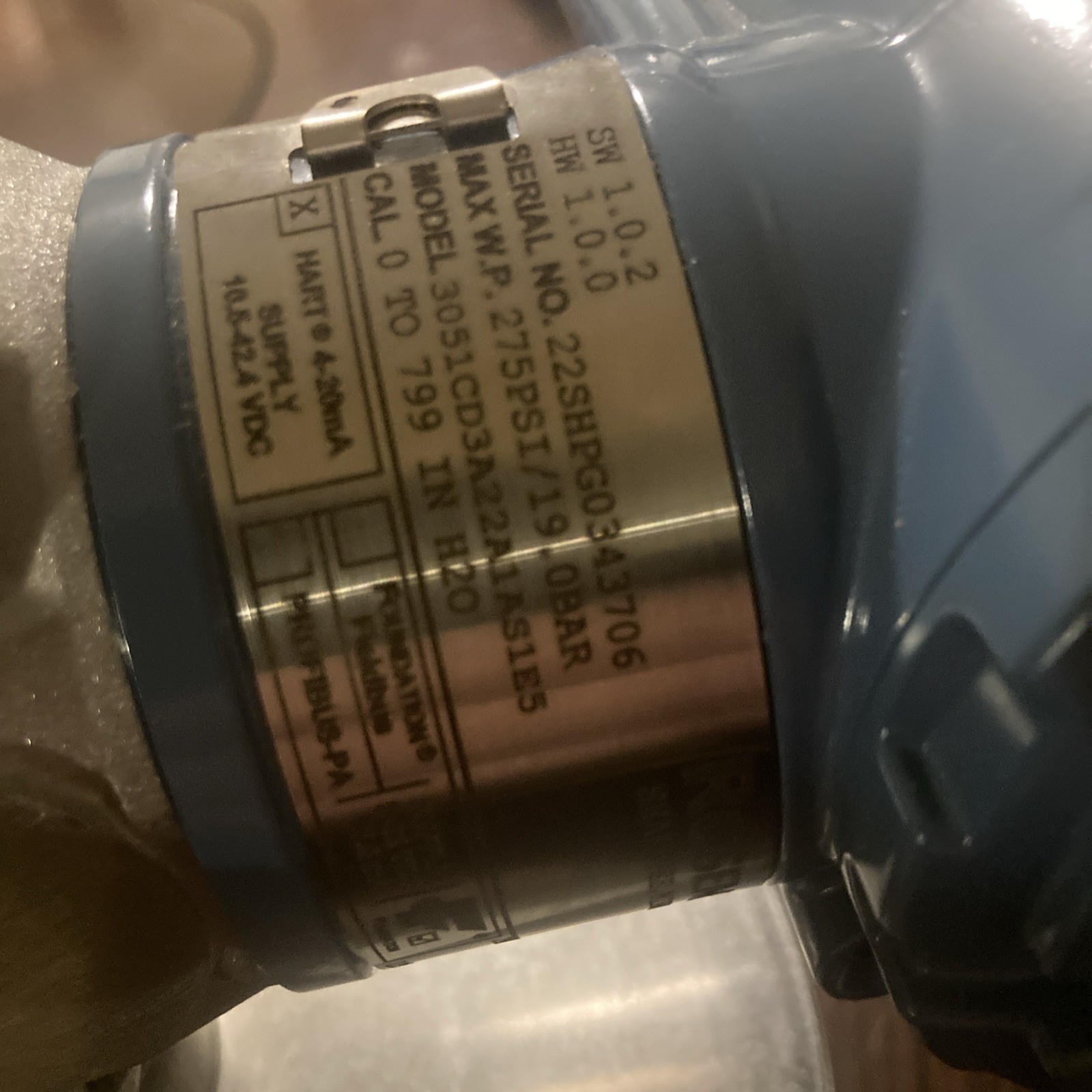 Rosemount 3051L3AA4AD21AAM5 Pressure Transmitter 10.5-42.4v-dc 0-1000in-h2o