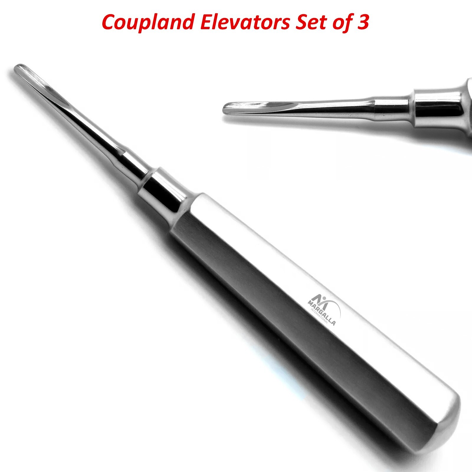 Coupland Elevators Dental Extraction Set Of 3 Surgical Root Extracting Loosen