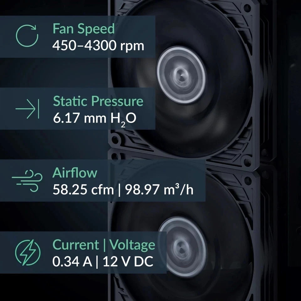 ARCTIC P9 Max – PC Fan, High-Performance 92 mm PWM case Max, black
