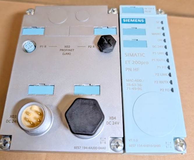 Siemens 6ES7154-4AB10-0AB0 PROFINET Module IM 154-4 with 6ES7194-4AJ00-0AA0 Base