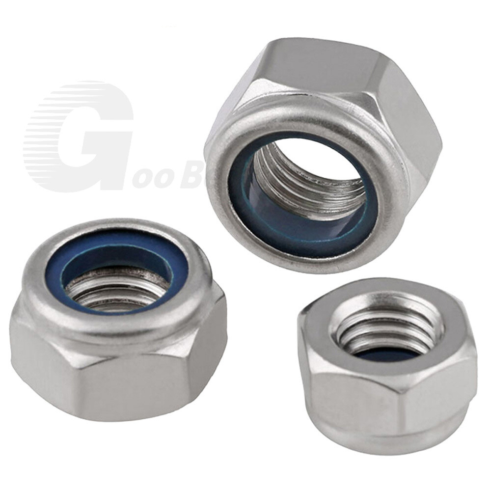 Nyloc Nylon Insert Locking Nuts Fine Thread M6 – M20 A2 Stainless Steel DIN 985