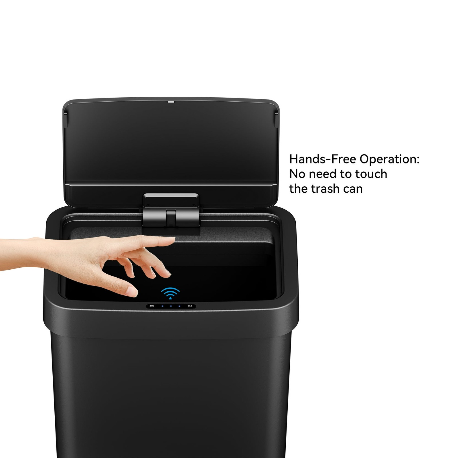13.2 Gallon Kitchen Sensor Trash Can,Plastic Motion Sensor Kitchen Trash Can