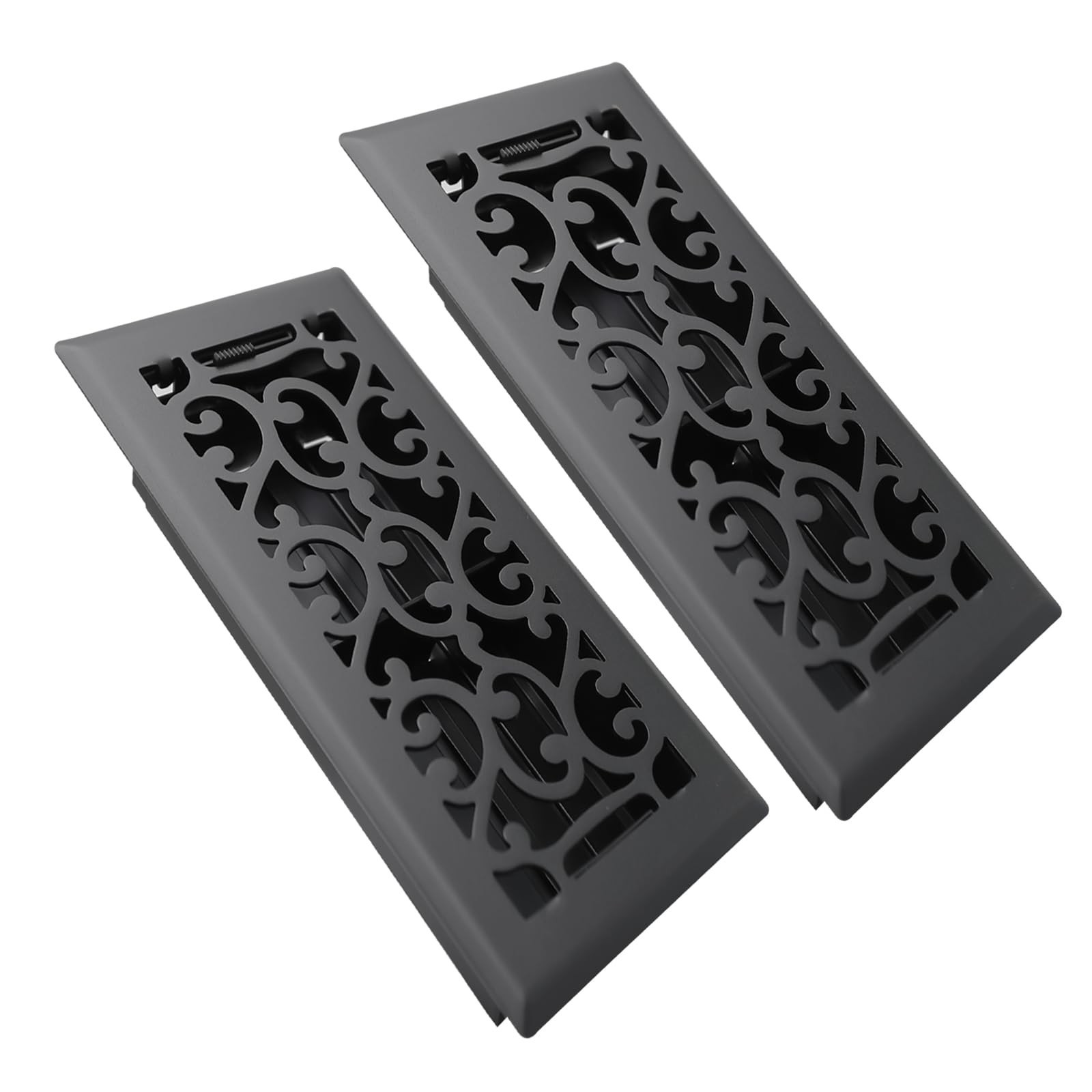 4×8 Inches Air Floor Vents Register Ease Adjust Air Flow Savannah Design-Heav…