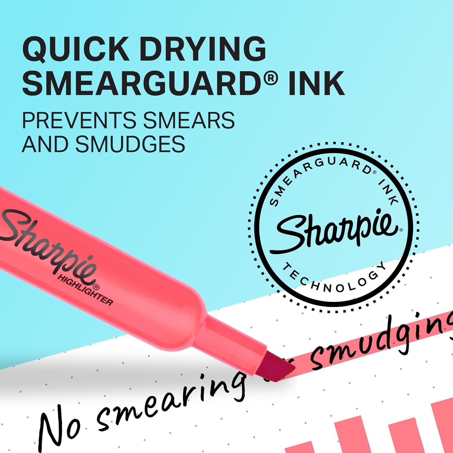 Sharpie Tank Highlighters Chisel Tip Assorted Fluorescent Colors 12 Count