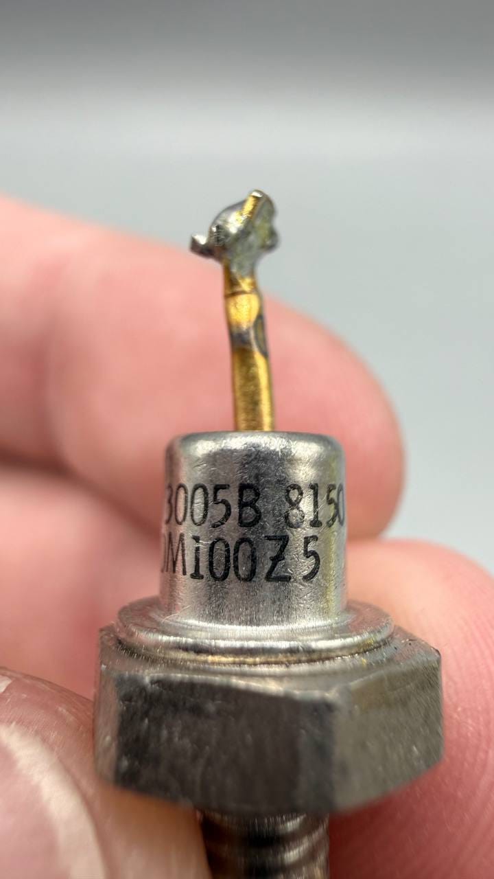 Lot of 9 Motorola 1N3005B 10W 100V Stud Mount Zener Diodes DO-4 Vintage