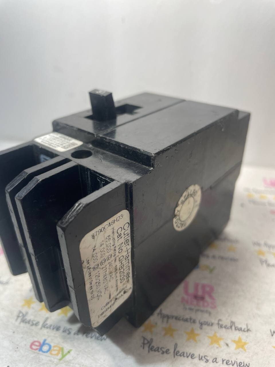 Cutler-Hammer GHB2030 Circuit Breaker 2P 30A 125/250VDC 480Y/277VAC