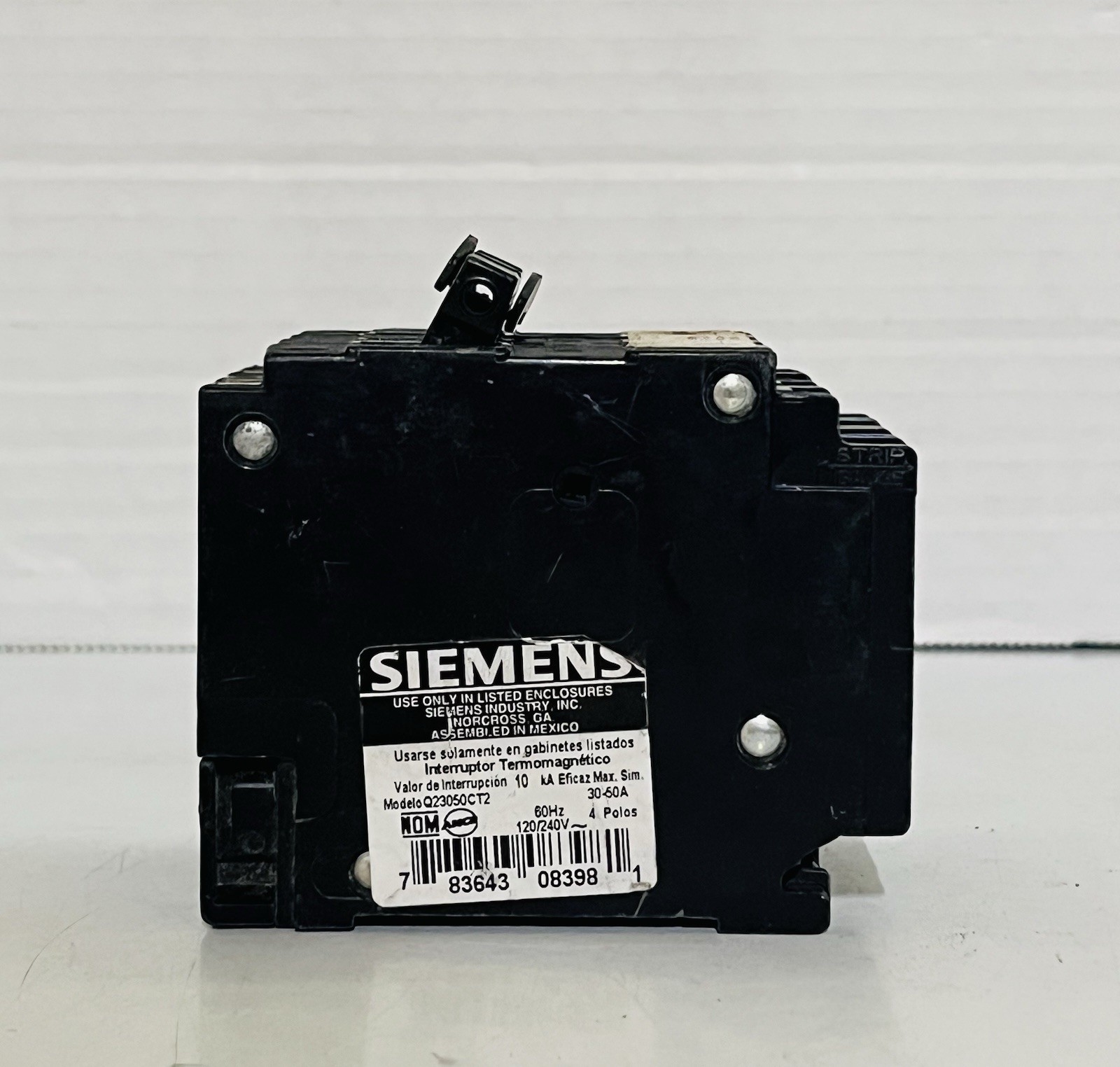 Siemens Q23050CT2 *Read* 30A 50A 120/240V 60Hz 4-Pole Quad Circuit Breaker New