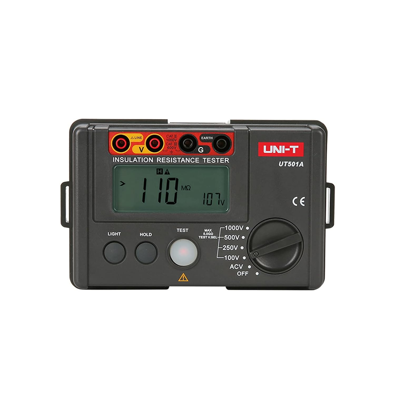 UT501A Digital Megohmmeter 125V-1000V Insulation Tester, 2000 Counts Auto Rangin