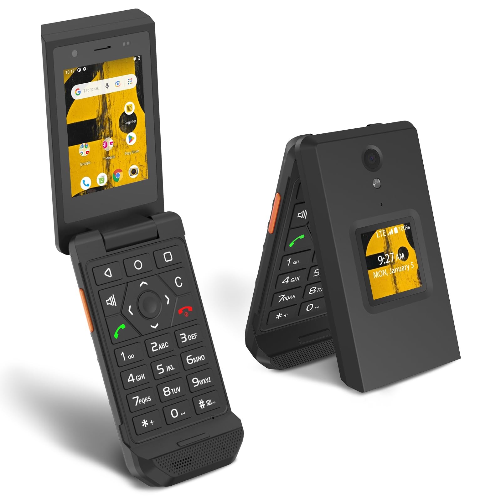 S22 Rugged Flip Phone Unlocked (16GB) 2.8» Touchscreen Smart Cell Phone Andr…