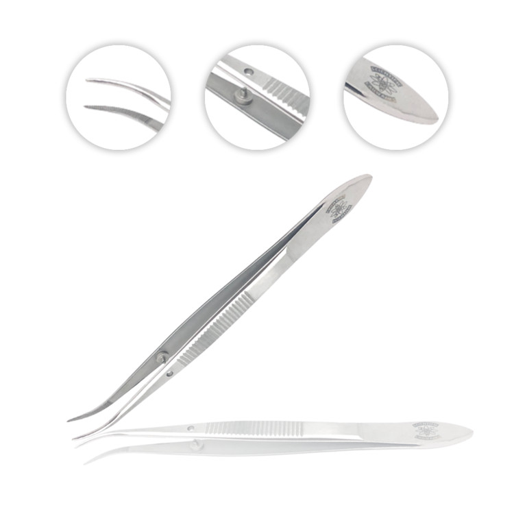 Labware Stainless Steel General Purpose Lab Tweezer/Forceps with Fine Point 4.5″