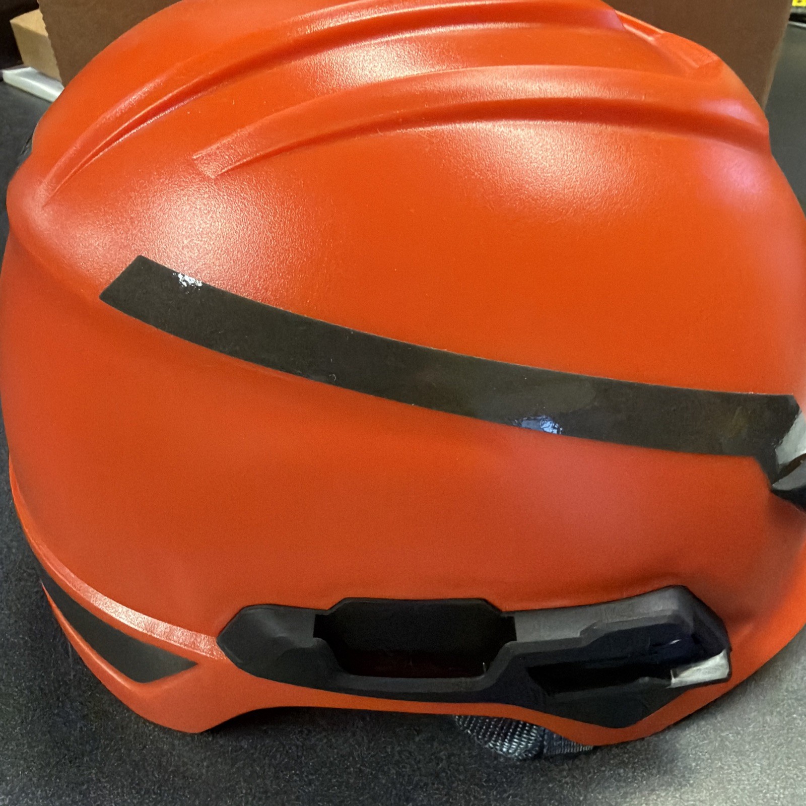 MSA V-Gard H1 Hard Hat Orange 4 Point Ratchet Safety Helmet Open Box NEW