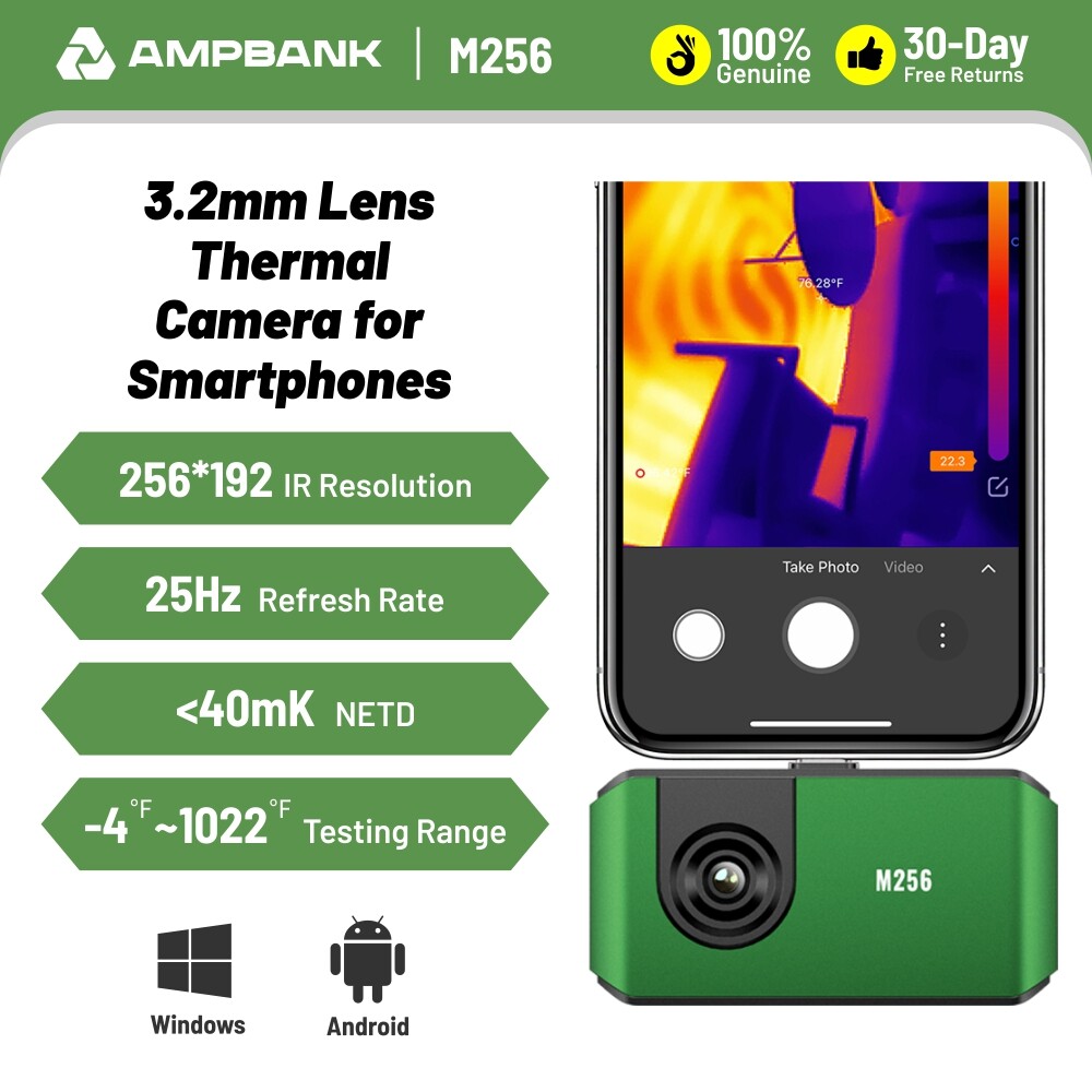 256×192 IR High Resolution Thermal Camera Thermal Imaging Camera 3D Analysis