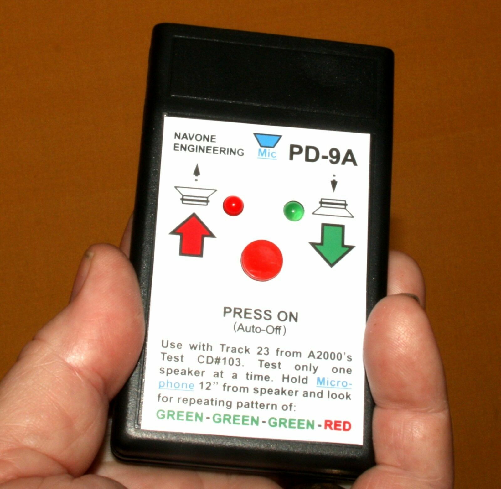 PD-9 Phase Detector / Polarity Checker Self-Test Auto-Off Audio Speaker Testing