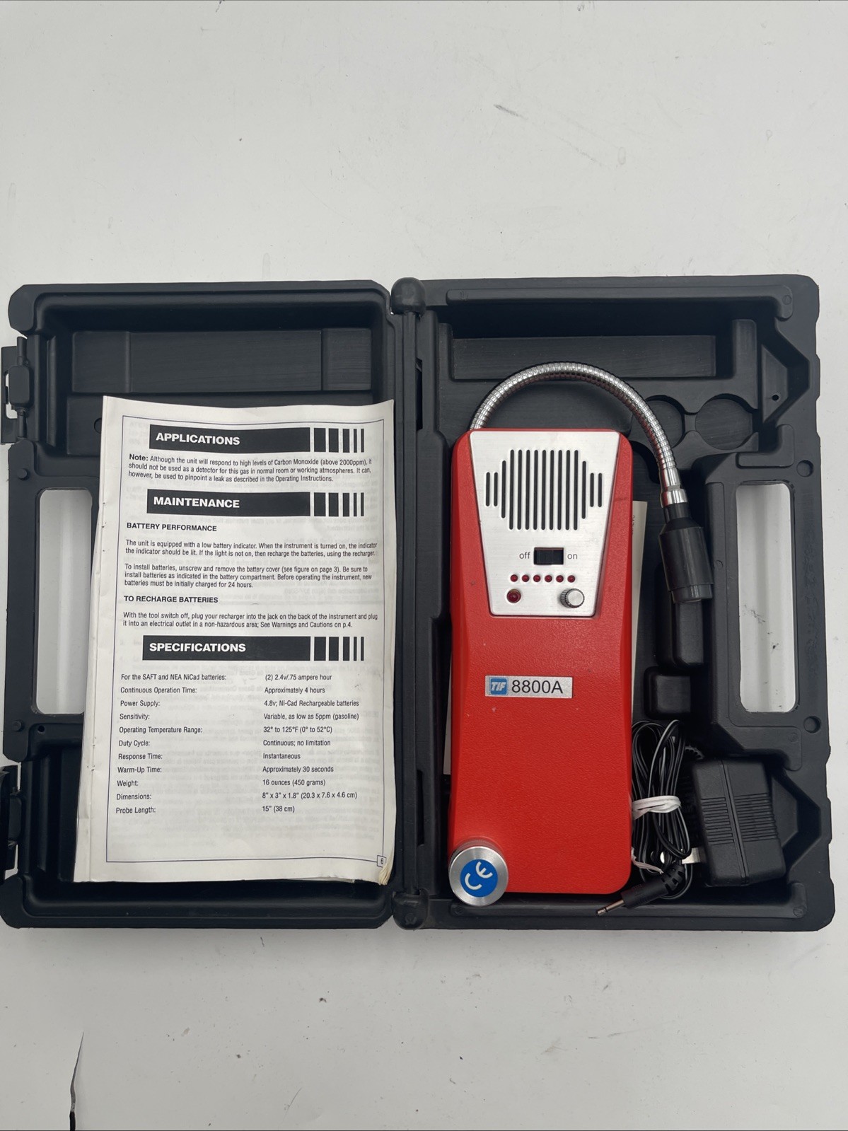Combustible Gas Detector TIF TIF8800A Leak Tester Meter Tool