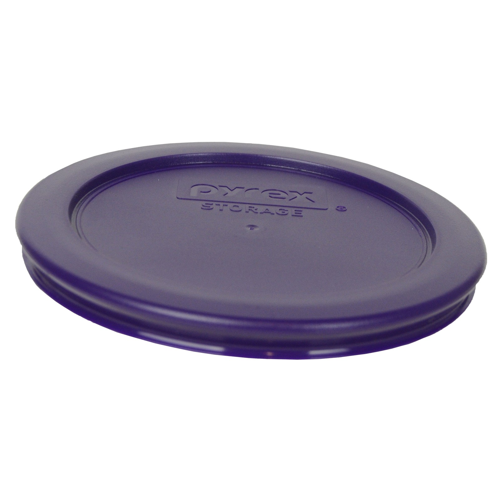Pyrex 7200 2-Cup Glass Food Storage Bowl w/ 7200-PC Plum Purple Lid (2-Pack)