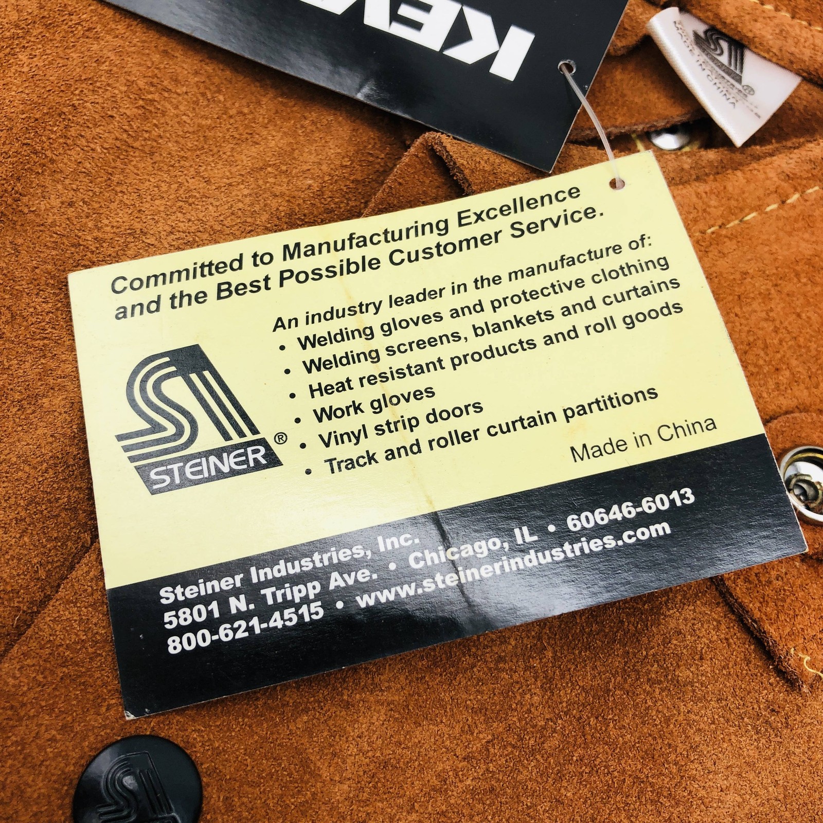 Steiner 9210 Welding Cape Sleeves Without Bib 4XL Premium Side Split Cowhide