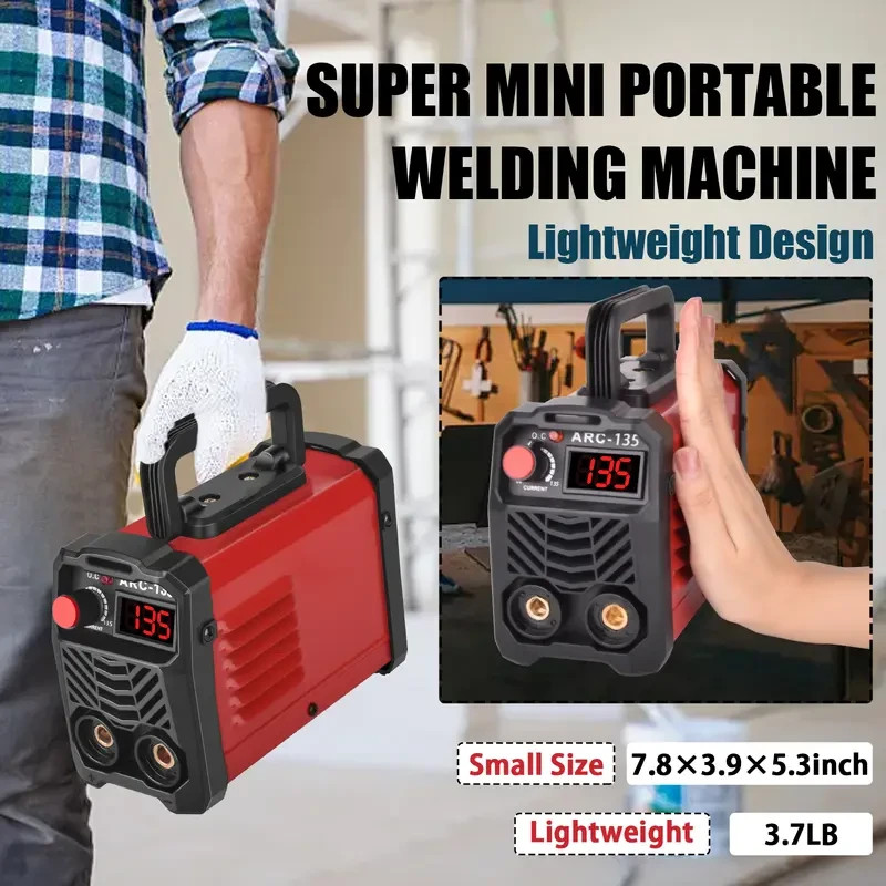 110V Portable Stick Welder ARC Inverter Welding Machine IGBT MMA Welder DIY
