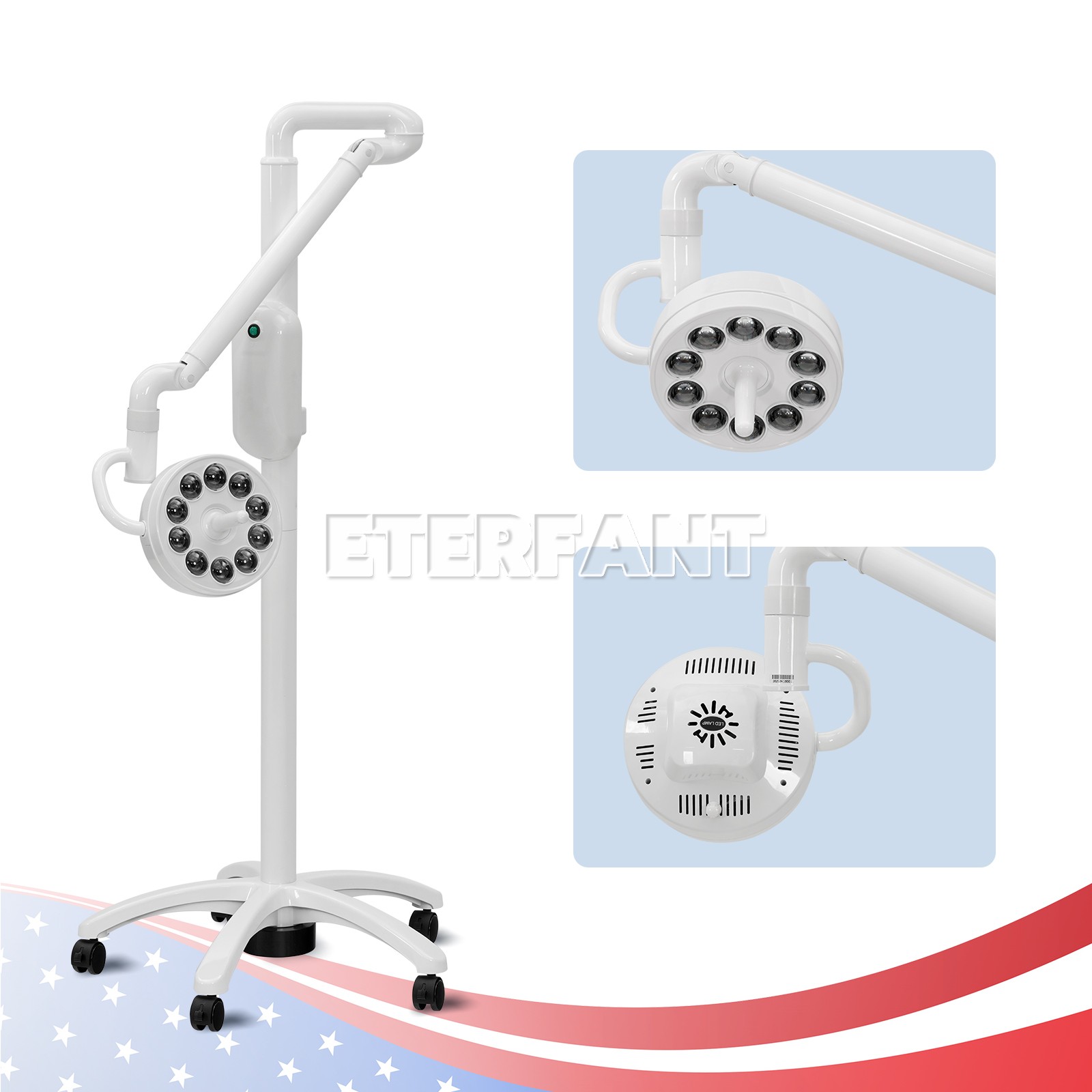 ETERFANT Dental LED Oral Surgical Lamp Induction Light Exam Operating Lamp US