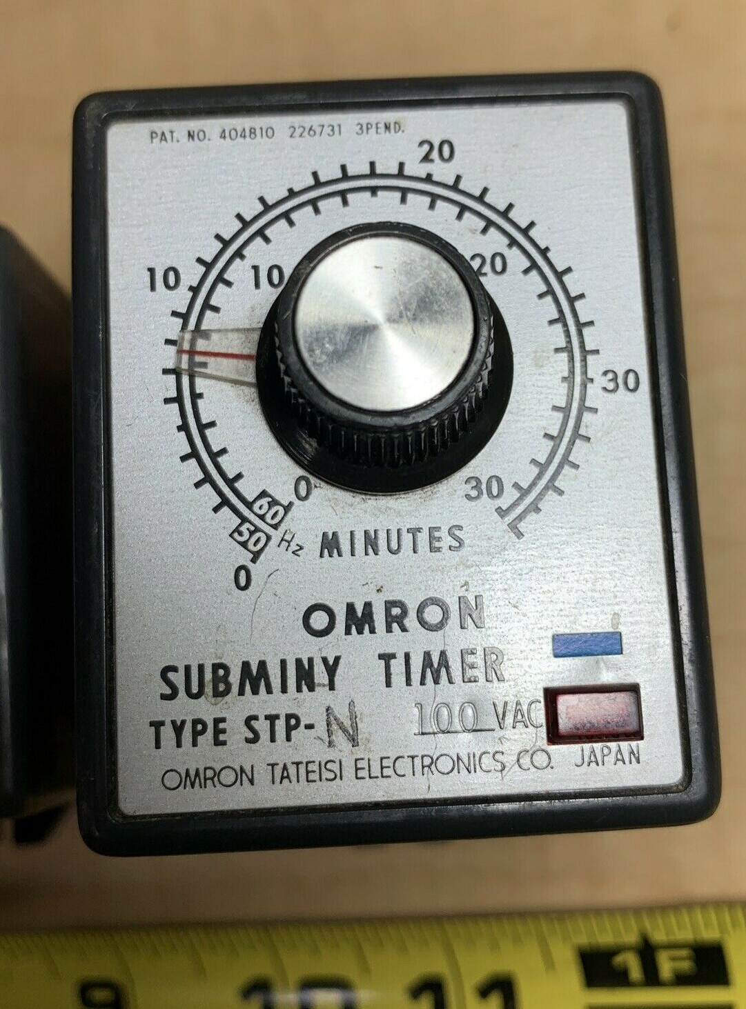 Lot of 2) Omron STP-N Subminy Timer – Adjustable 0-6 Minutes & 0-30 Minutes