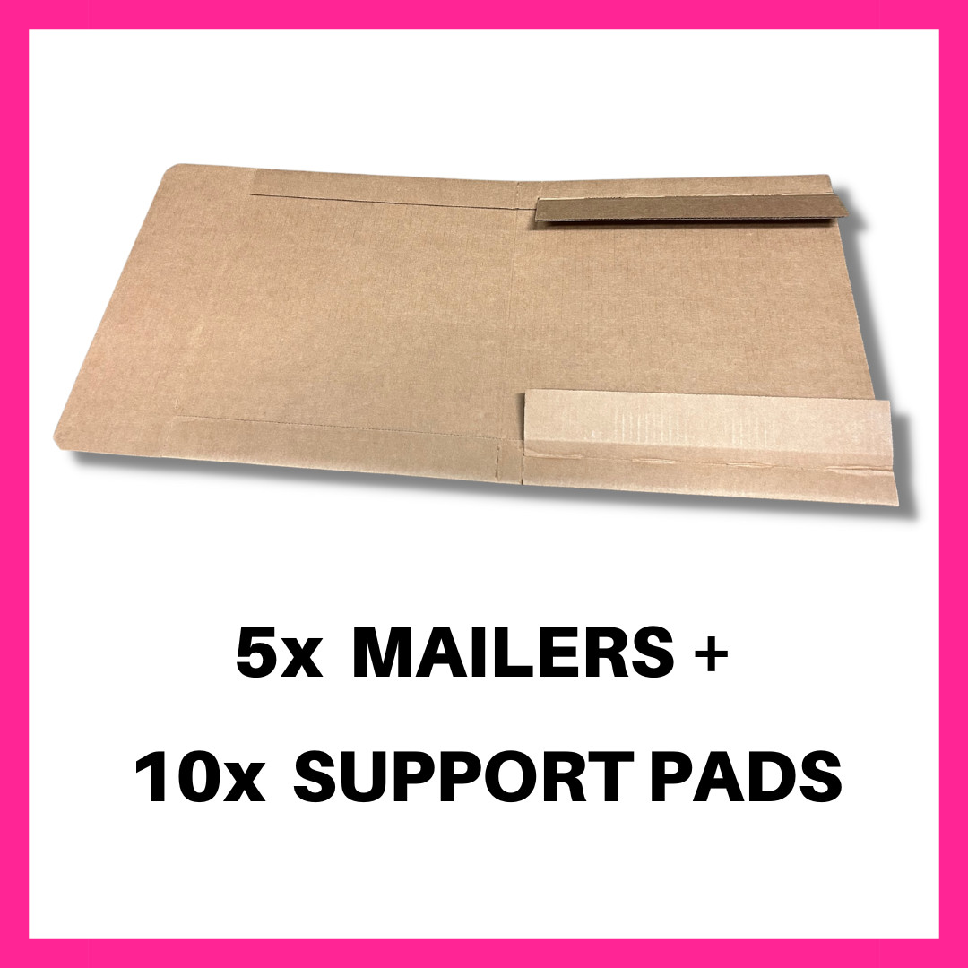 THE BEST RECORD MAILER Rectangle Shape 1-3 LP’s Vinyl Shipper Box – 5x MAILERS