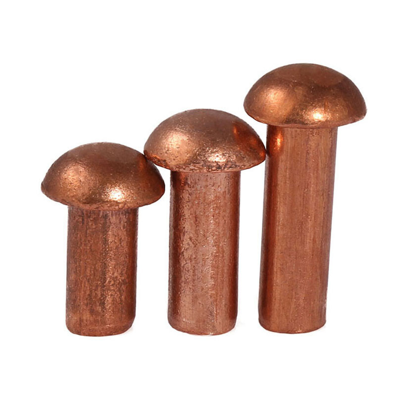 Copper Pan Button Head Rivets Solid Rivet Fastener DIN660 M2 M2.5 M3 M4 M5 M6 M8