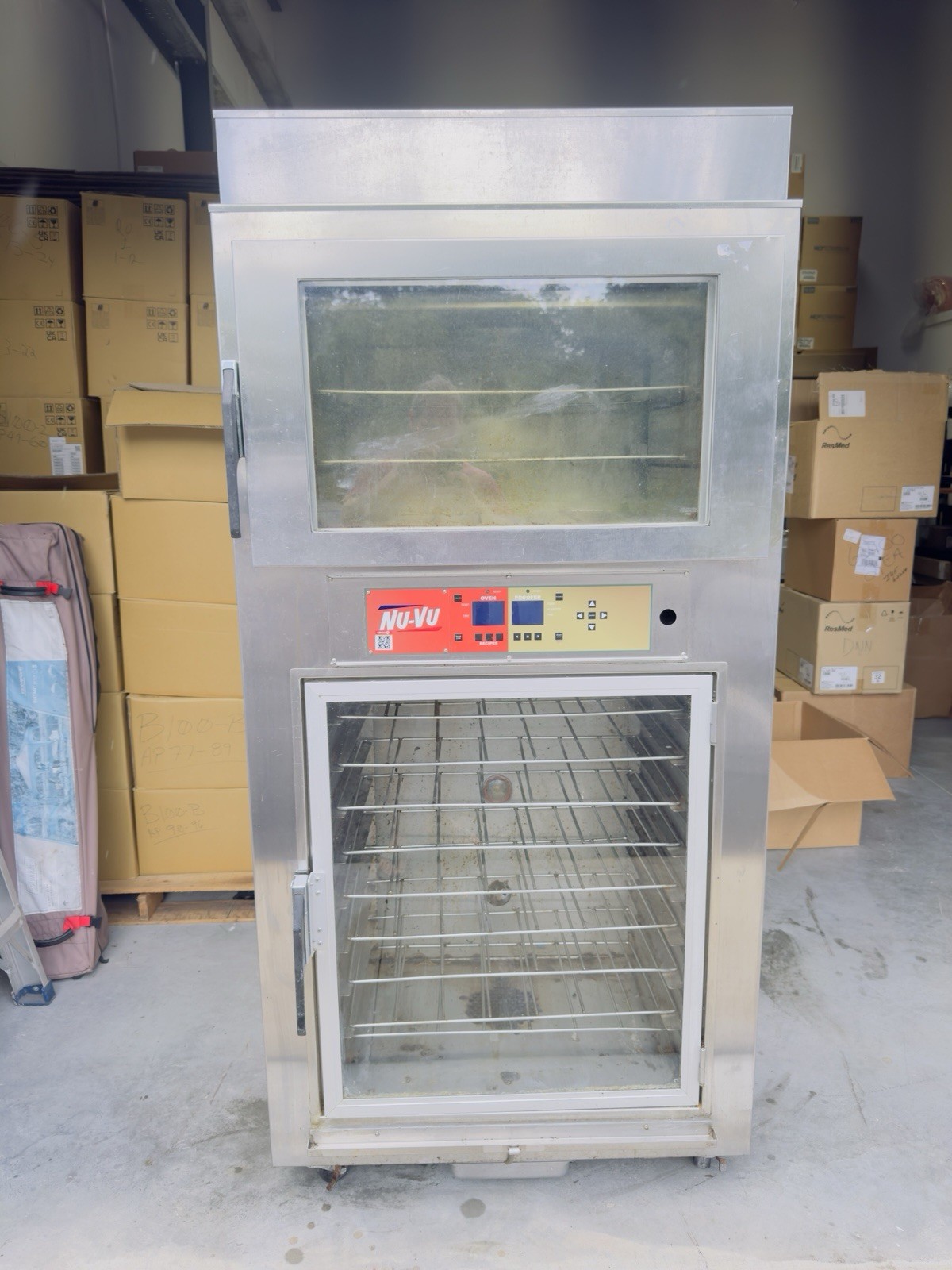 NU-VU SUB-123P Double Deck Digital Commercial Electric Oven Proofer Combo 2