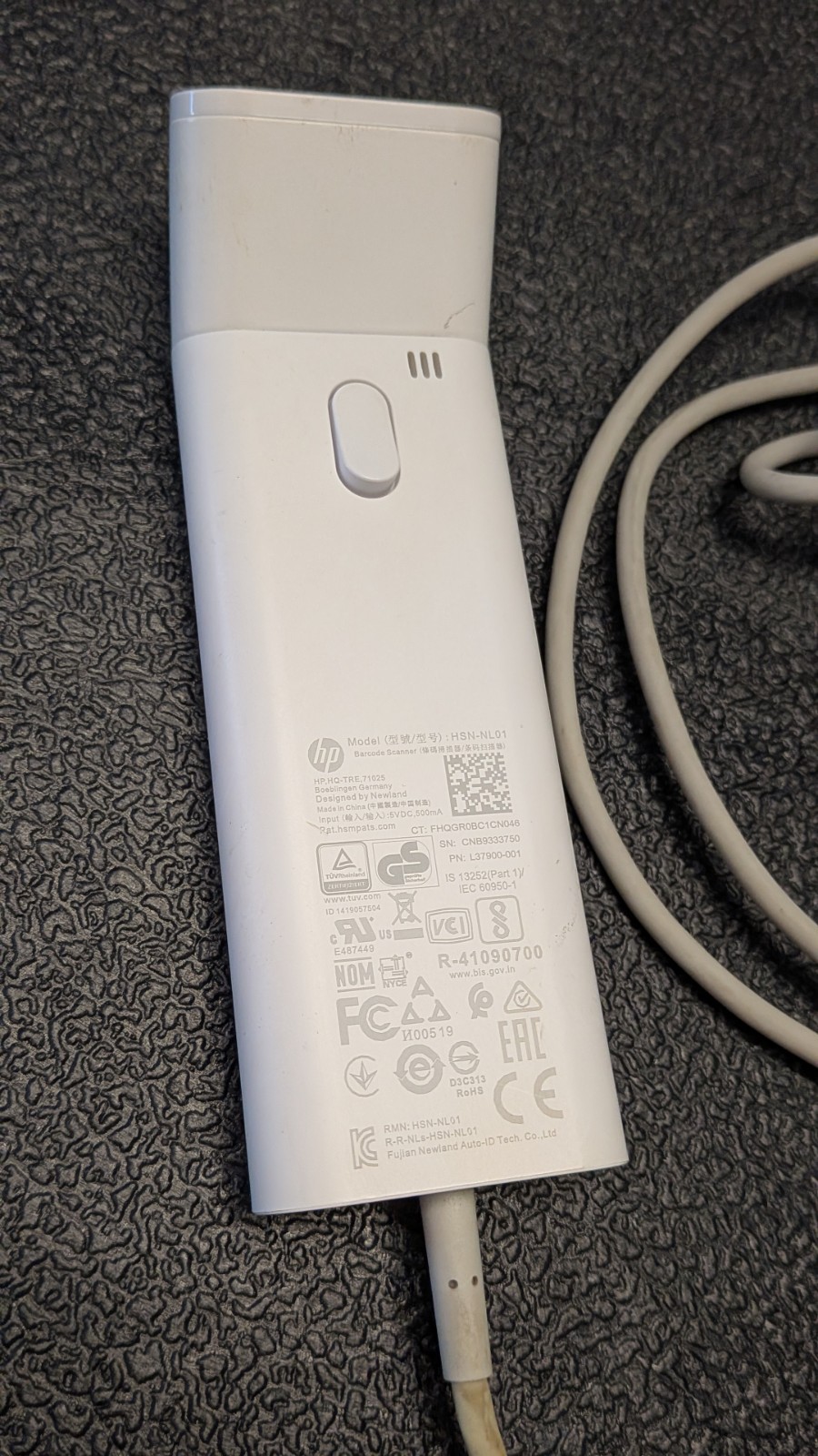 HP Engage One Prime 1D/2D Barcode Scanner – White – HSN-NL01