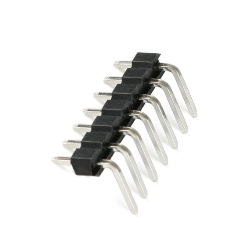2.54mm 1*2 to 1*40Pin Male Header Pin Right Angle Single Row Strip PCB Connector