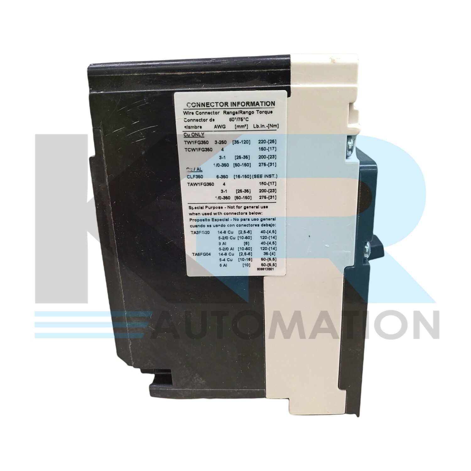 NEW Siemens NFG3F250 Circuit Breaker 250A 600VDC Frame Only