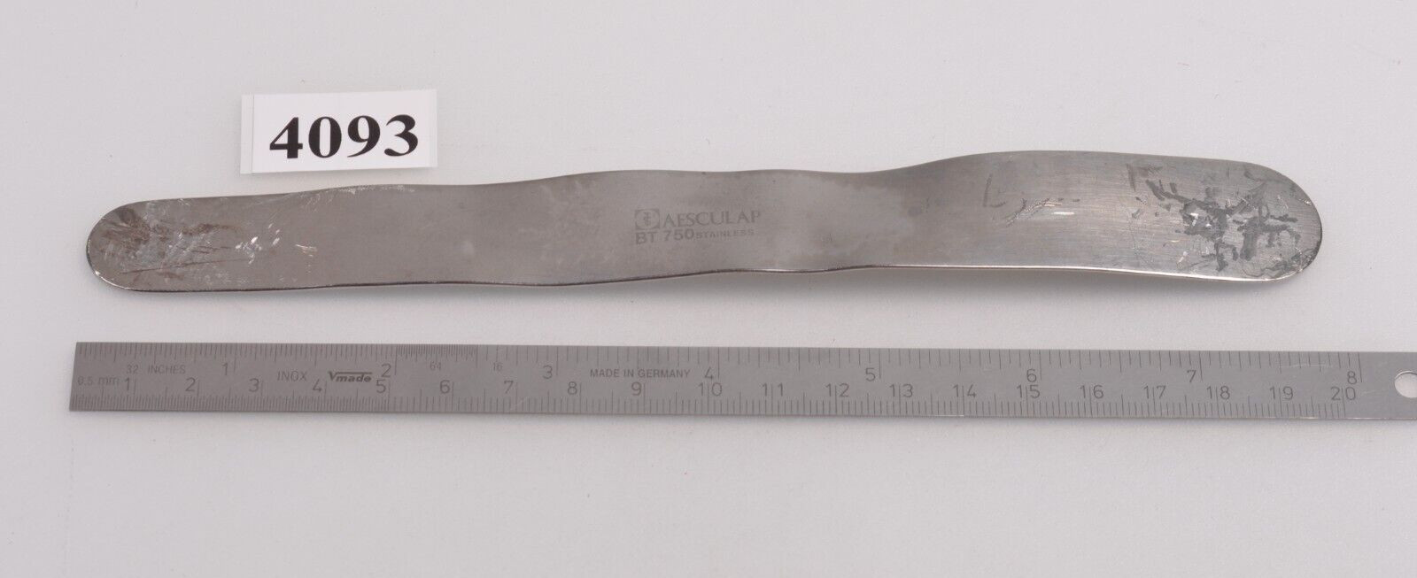 #4093 Aesculap BT750R TUFFIER Abdominal / Intestinal Spatula / Abdominal / Intestinal Spatula