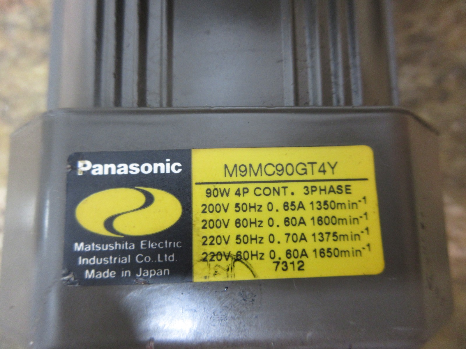 PANASONIC MOTOR M9MC90GT4Y