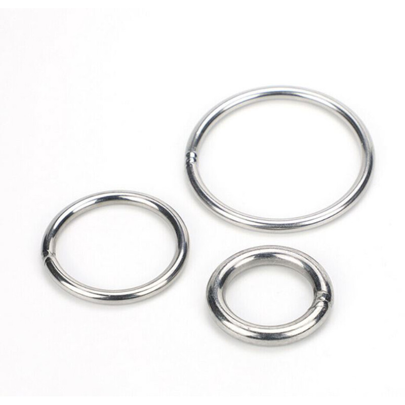 304 Stainless Steel Round Rings Solid Welded Metal O Ring 20mm 30mm 40mm – 100mm