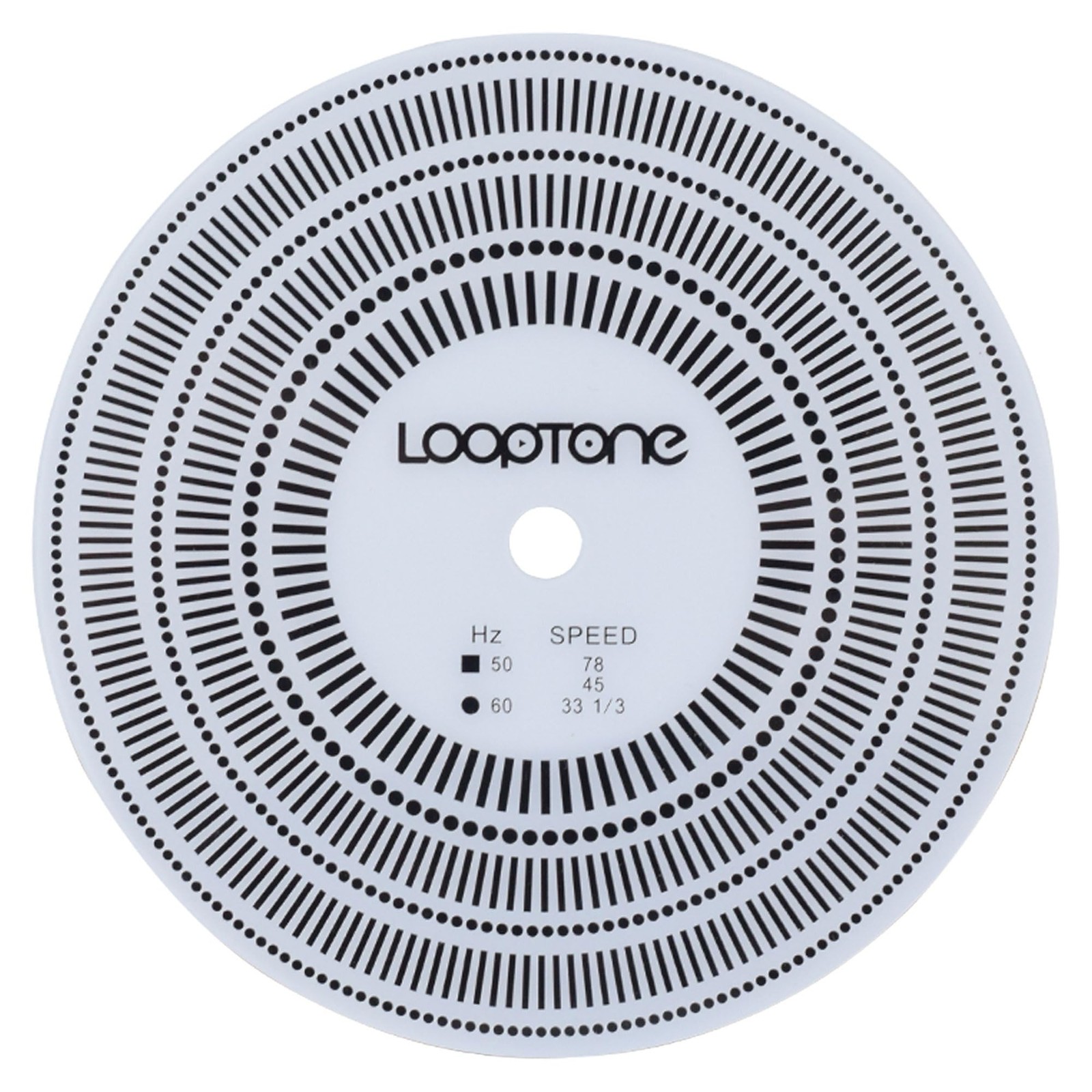 LoopTone LP Vinyl Turntables Tachometer Disc and Strobe 15.2*10.7*3cm